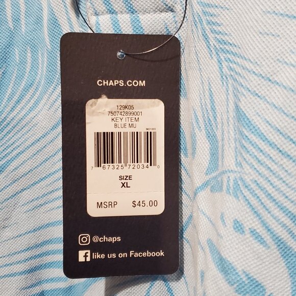 Men's Chaps Collared Hawaiian Shirt - Picture 5 of 6